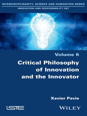 cover image of Critical Philosophy of Innovation and the Innovator